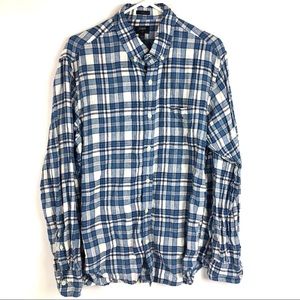 J. Crew 100% Linen Long Sleeve Button Down Shirt